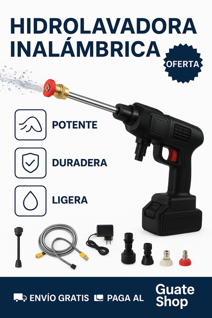 Hidrolavadora Inalambrica - potente, ergonómica y versátil